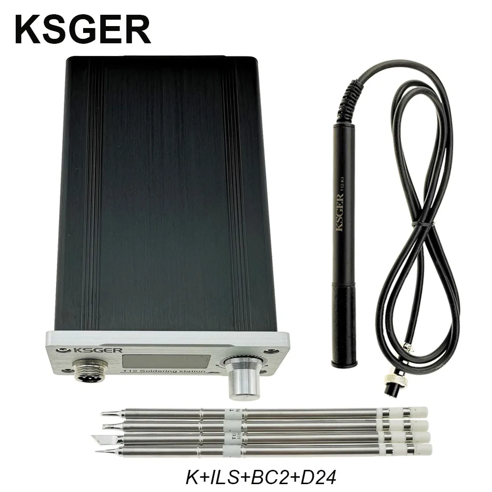 Sets 4 KSGER STM32 V3.1S T12 паяльная станция DIY OLED инструменты для пайки T12 железные наконечники 907 ручка металлическая подставка ЧПУ Передняя панель банки расплава - Цвет: Sets 4