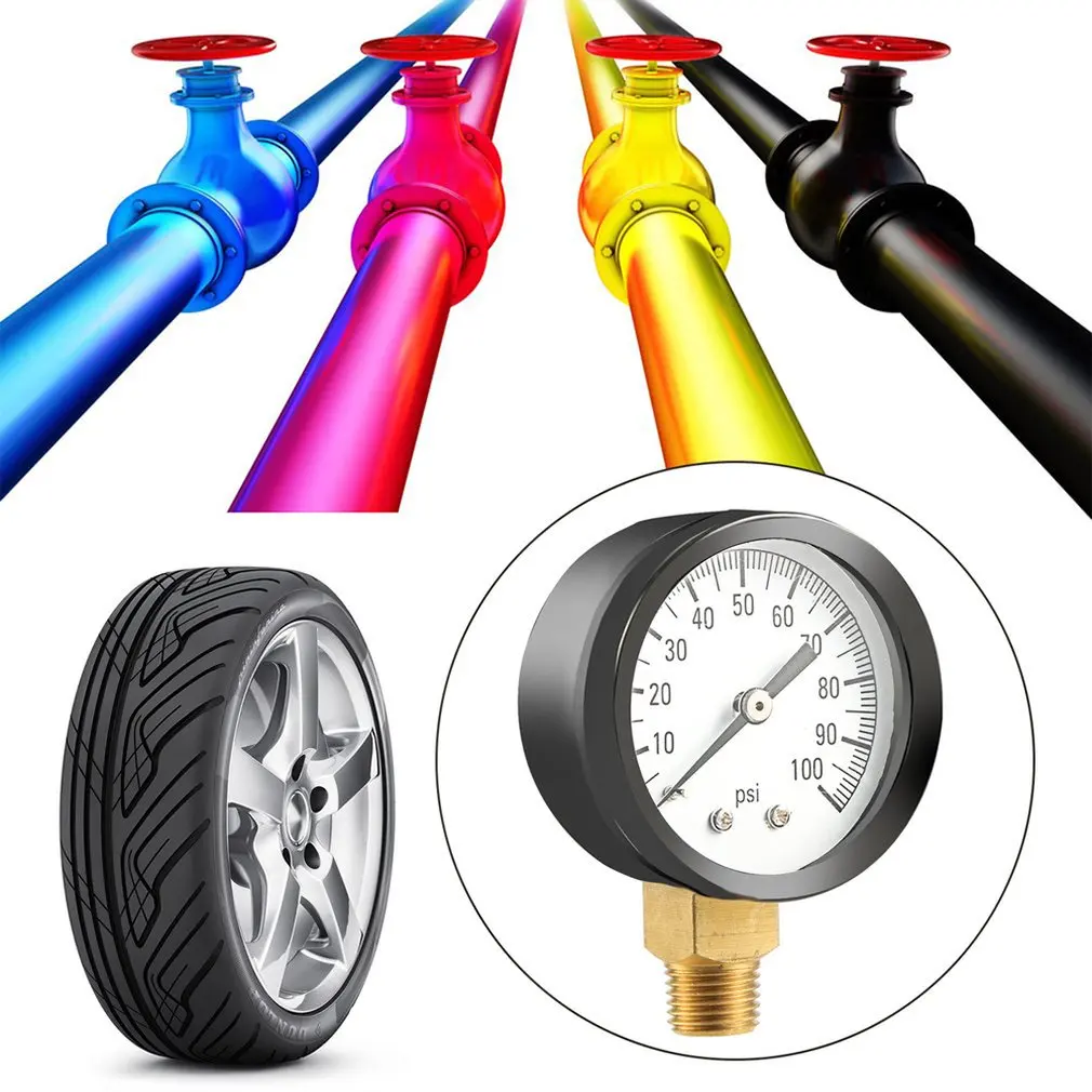 Simmons 1305 0-100 PSI 1/" скважинный насос манометр воды TsS0-100PSI точный манометр метр гидравлический тестер