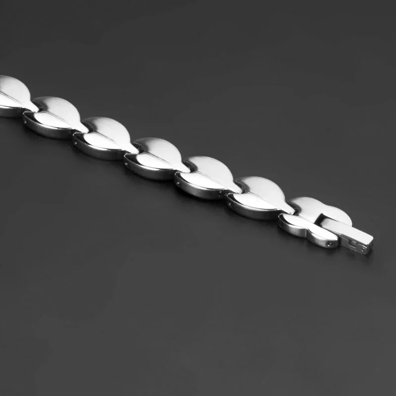 38 Women Energy Magnetic Therapy Bracelet 316L Stainless Steel Elegant Jewelry and Biomagnetic Carpal Tunnel Relief Bracelet