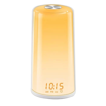 

Promotion! Sunrise Alarm Clock Press-Sensitive Beside Lamp with Dimmable Warm White Night Light for Living Room Bedroom(EU Plug)