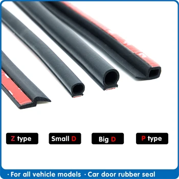 

P Z D Type Car Door Seal weatherstripping Door Rubber Seal Strip Car Sound Insulation Car door Rubber Sealing For Car Sael
