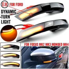 2 pçs fluindo asa lateral indicador de espelho retrovisor blinker led dinâmico transformar a luz do sinal para ford focus 2 3 mk2 mk3 mondeo mk4