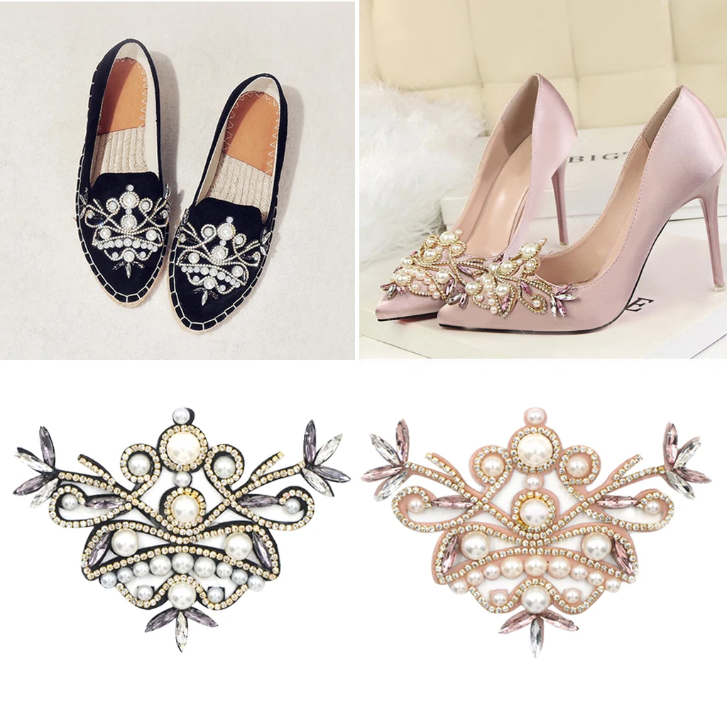 Fashion Shoe Clip DIY Rhinestone Decoration Women High Heels Crystal Rhinestone Shoe Charms Buckle Bridal Detachable 