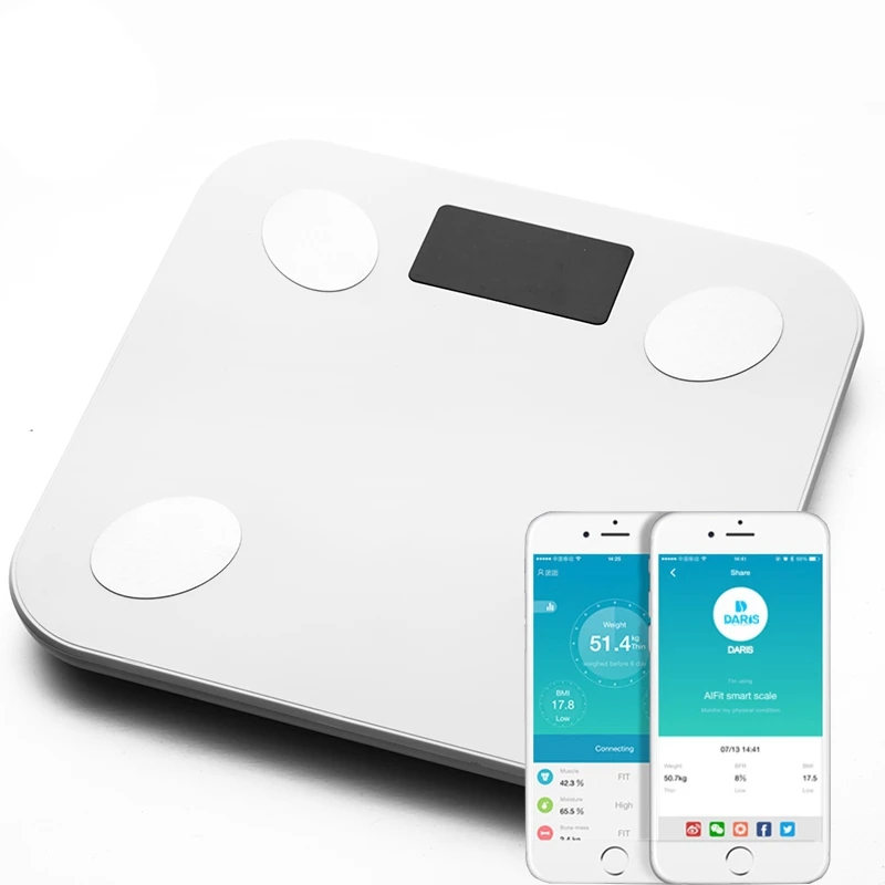 Bluetooth Body Scale Smart Bmi Digital Bathroom Wireless Weight Floor Scale Body Composition Analyzer with Smartphone App