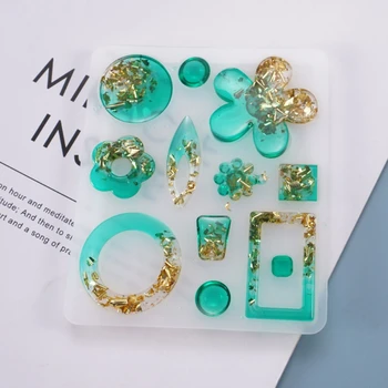 

Earrings Pendants Casting Silicone Mould DIY Crafts Jewelry Making Tool Crystal Epoxy Resin Mold