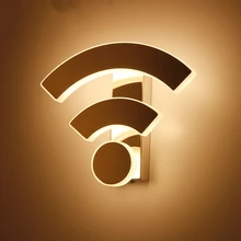 Креативный акриловый настенный светильник с Wi-Fi, светодиодный светильник, современный прикроватный светильник для спальни, ресторанте, KTV, для отеля, коридора, светильник s, теплый светильник
