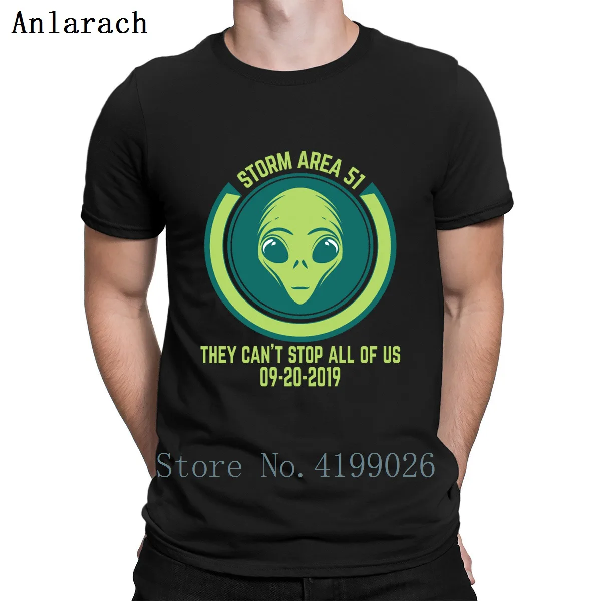 cheap Storms Area 51 They Cant Stop All Of Us Ufo Alien T Shirt Cute Spring Custom Cotton Novelty S XXXXXL Novelty Breathable Shirt