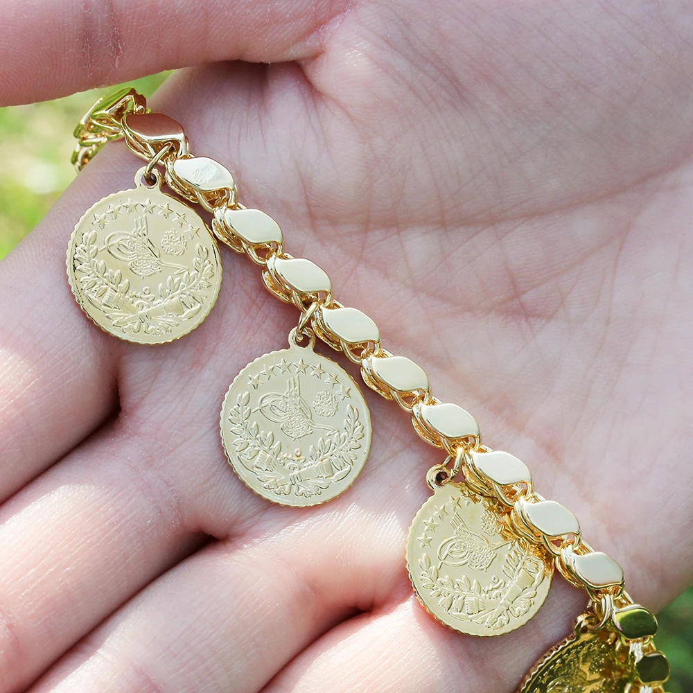 Buy the Silver Coin Boho Charm Bracelet | JaeBee Jewelry