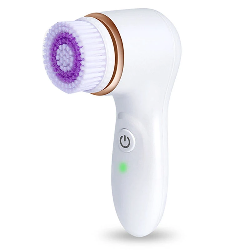 AD-Rechargeable Electric Facial Cleansing Brush Massager Ultrasonic Vibration Pore Face Cleaning Device Skin Care Was | Красота и