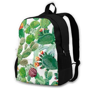 

Cactus Watercolor Backpack Shoulder Bag Casual Women Backpack Teenage Girl School Bag Bagpack