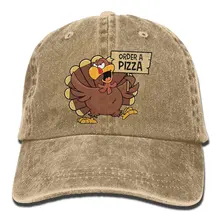 Мужская и женская забавная бейсбольная Кепка из окрашенной джинсовой ткани с изображением пиццы, Регулируемая Кепка для папы