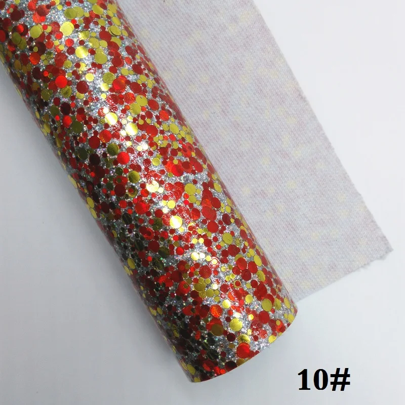 10 Блестящая кожа 30X134 см, блестящая кожаная ткань для бантов, GM390 - Цвет: 10