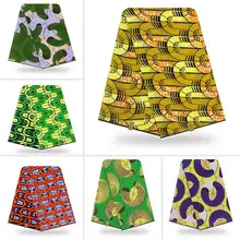 Хлопок, настоящий воск, Анкара, ткань, африканская ткань с принтом для свадебного платья, ткань, африканская ткань, восковая ткань Y01