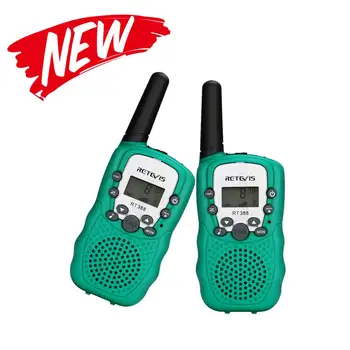 

Retevis New RT388 Walkie Talkie Kids 2pcs Green PMR 8 Channel Walkie-talkie PMR 446 Two Way Radio For Hunting Camping Fishing