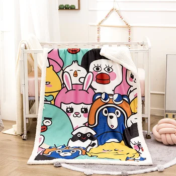 

Blanket Double-Layer Thick Coral Fleece Blanket Velvet Blanket Single Bed Sheet Baby Children Air Conditioning Blanket