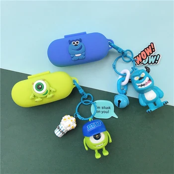 

Cool 3D Silicone Case for Huawei FreeBuds for Honor Flypods Lite Youth Version Earphone Protect Cover Decor Doll Keyring Gifts