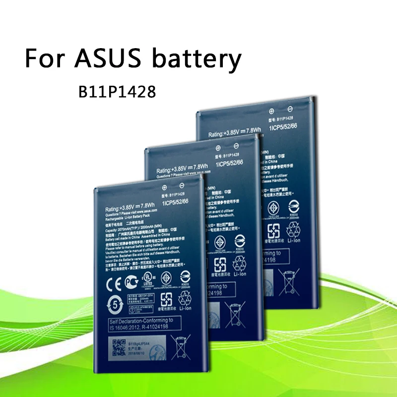 

For ASUS High Capacity C11P1428 Phone Battery For ASUS ZenFone2 Laser 5" ZE500KL ZE500KG Z00ED 2070mAh
