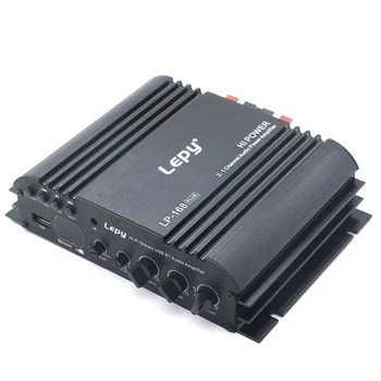 

Lepy HiFi Stereo Digital Audio Amplifier 2.1 Channel Subwoofer BT Power Amplifier Home Stereo Audio Amp 45W*2+68W*1 LP-168PLUS