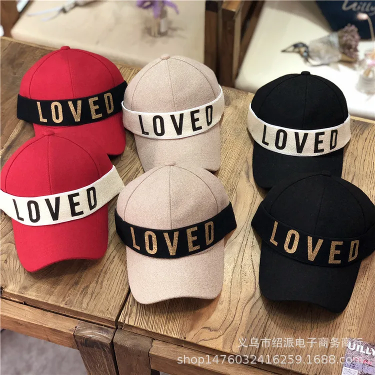 

Korean-style And Winter Hat Children Versitile Fashion English Lettered Bandage Cloth Baseball Cap Cool Outdoor Warm Brim Hat Me