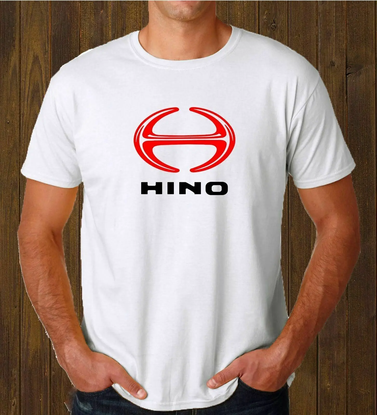 Новинка года; забавная футболка с логотипом Hino; Цвет черный, белый, серый; Мужская футболка; футболки унисекс