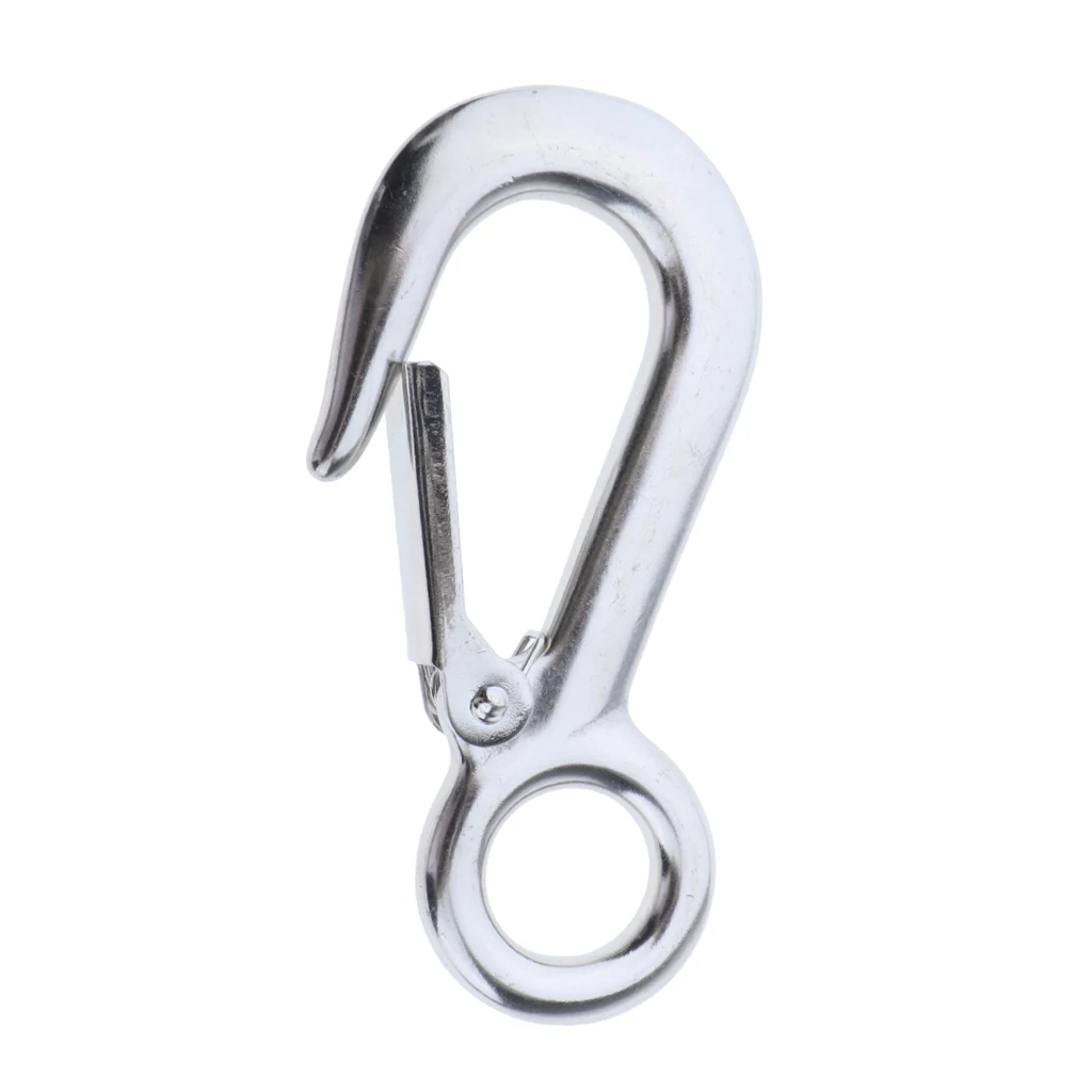 

Stainless Steel Eye Spring Snap Hook Ship Hardware 0.25/0.75T