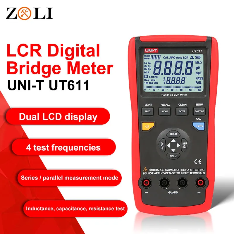 Ручные Цифровые LCR метры UT611 автоматический смарт проверка и измерение