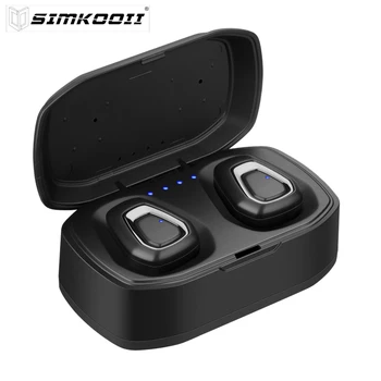 

SIMKOOII A7 True Wireless Earbuds Bluetooth 5.0 in-Ear TWS Stereo Earphones with Smart LED Display Charging Case Built-in Mic