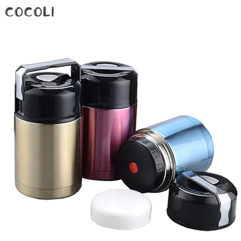 

Thermos Termo Garrafa Termica Termos Large Capacity Lunch Box Portable Stainless Steel Food Bento Soup Containers Vacuum Flasks