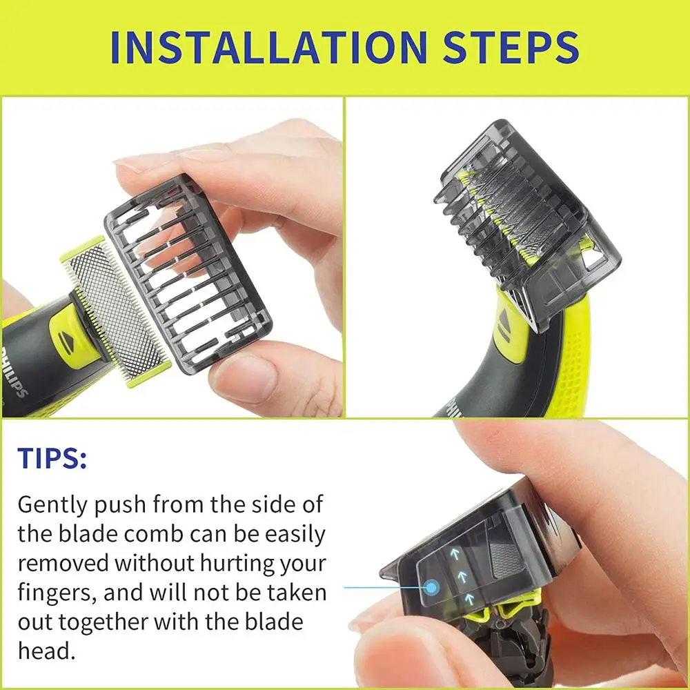 Replacement Blade OneBlade electric Shavers Safety Stainless Steel Razor Blades Shaving Head Beard Shaver for Philips