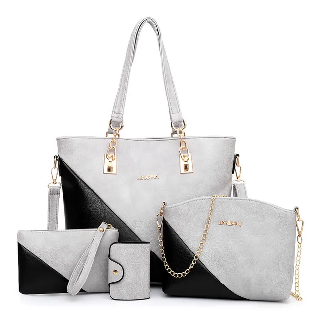 High Quality Women s Bag Composite Bag 4 Piece Set Handbag Leather Shoulder Messenger Bag Diagonal