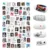 The New 3D Nail Sticker Cool English Letter stickers for nail Foil Love Heart Design Fashion Manicure Stickers