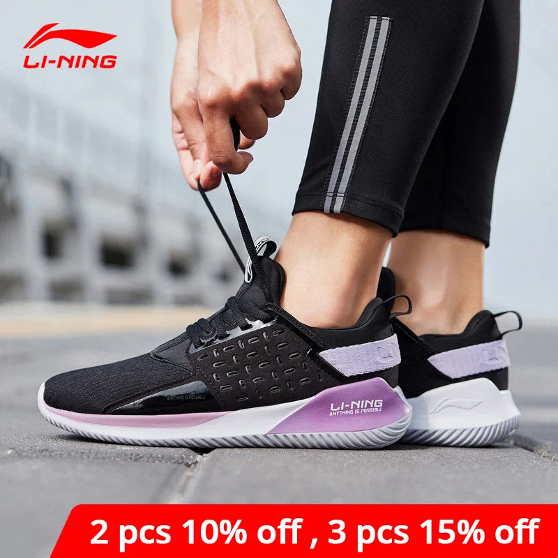 Женские кроссовки для бега Li Ning дышащие легкая подкладка спортивная обувь ARHN096