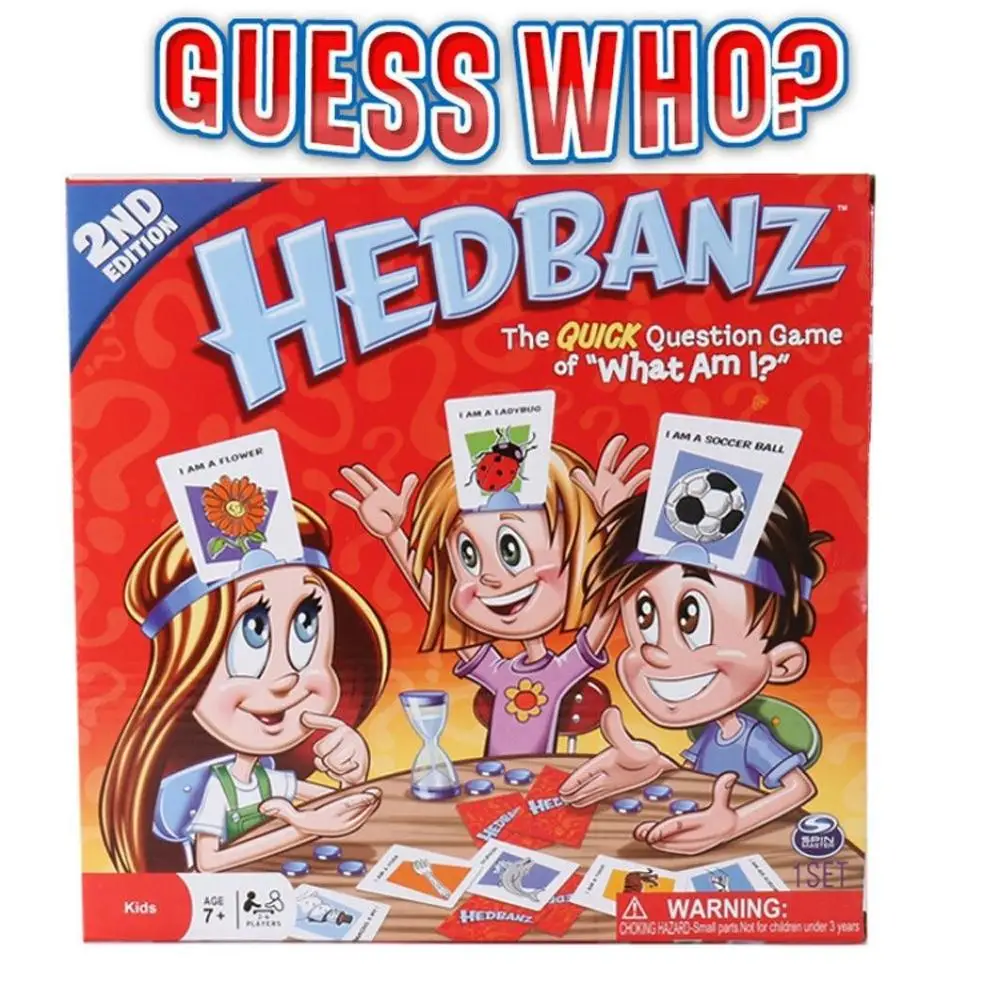 Hedbanz игра догадка детские развивающие игрушки семейные вечерние интерактивные настольные игры