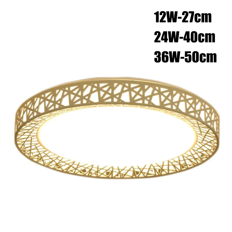  Modern LED Ceiling Lamp 12/24/36W Dimming Chandelier LED Light Remote Controller Fixture Home Livin - 4000166199622