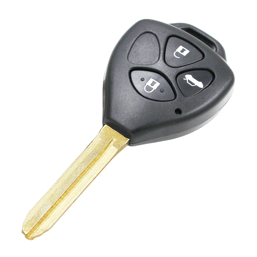 3 кнопки Автозапуск Брелок дистанционного ключа для Toyota Camry 315/433 МГц(G-Sensor)/4D67 чип внутри TOY43 необработанное лезвие