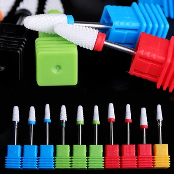 

1pc Nail Drill Milling Cutter Ceramic Mill Manicure Machine Cuticle Clean for Manicure Pedicure Nail Files Accessory JILL01-28-1