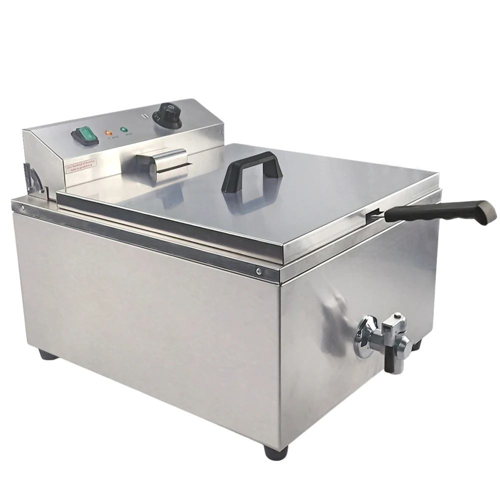 

220-240v 30L Commercial Use Electric Deep Fryer Multifunctional Fat Fryer For Frying Fish Potato Chips Oil Fat Frying Machine