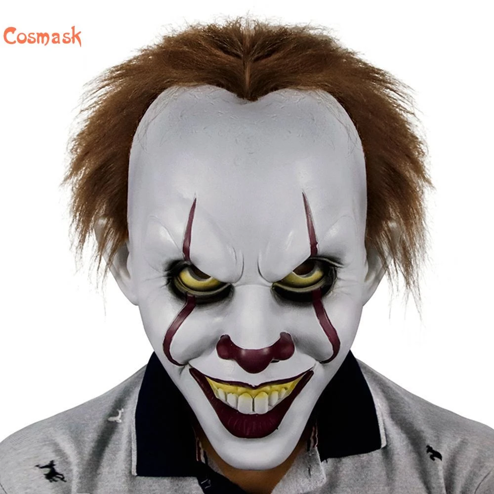 Stephen King 'S Het Masker Pennywise Horror Clown Masker Enge Clown Masker Party Levensechte Cosplay Props|Jongens Kostuum Accessoires| - AliExpress
