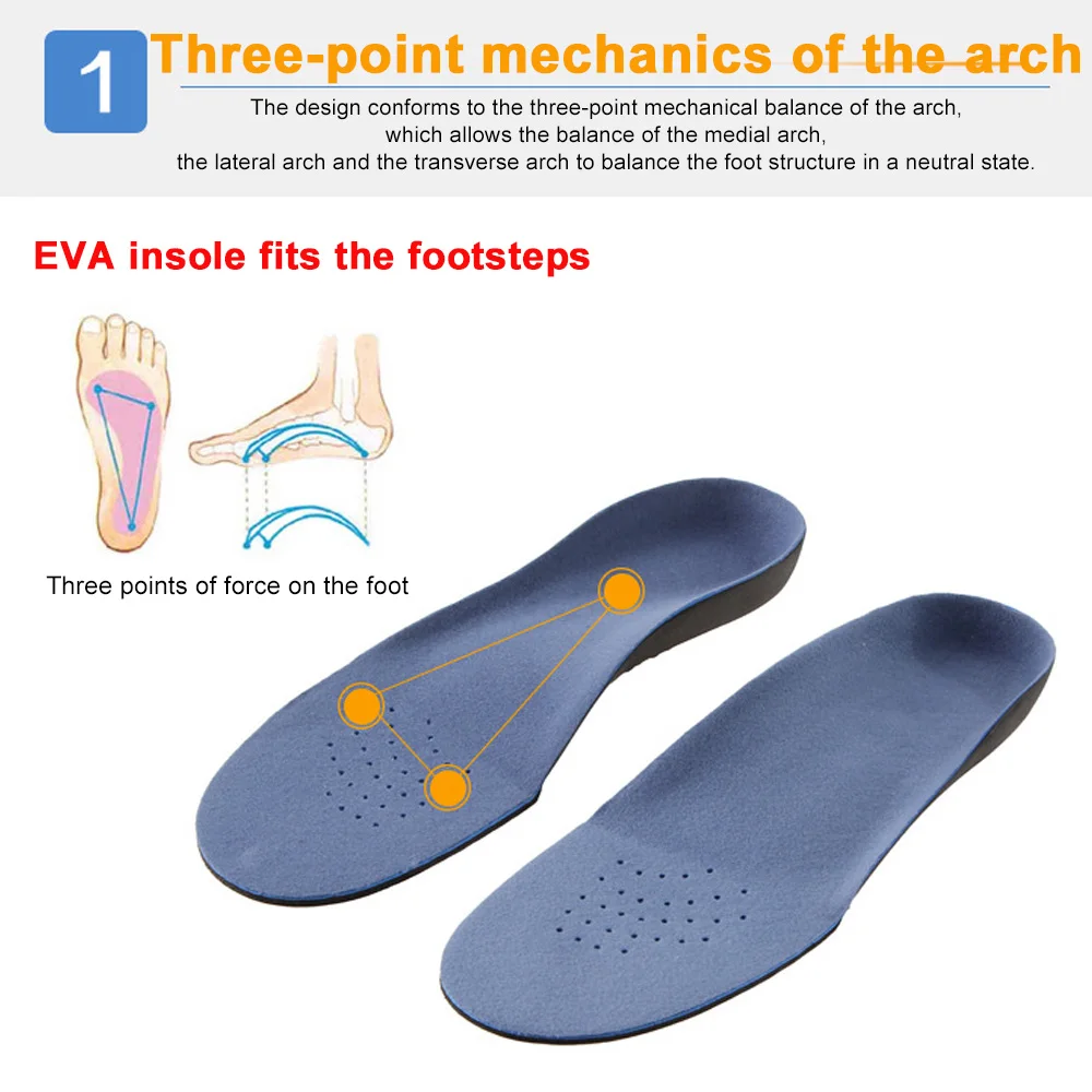 Insole Flat Foot Insole Security Motion Comfortable Purple Orthotic Insole Healthcare Health Silica Gel Healthy