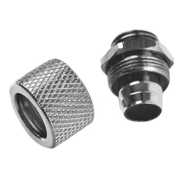 

G1/4-10-L Brass Diameter 10X16mm Thread Hose Connector for Water Cooling Nickel Plating Surface Treatment Liquid guide tube