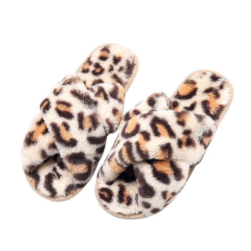 beige Модные зимние женские домашние тапочки с искусственным мехом; модная домашняя теплая обувь; женские слипоны на плоской подошве; женские шлепанцы; Цвет Черный; размер 41 - Цвет: beige