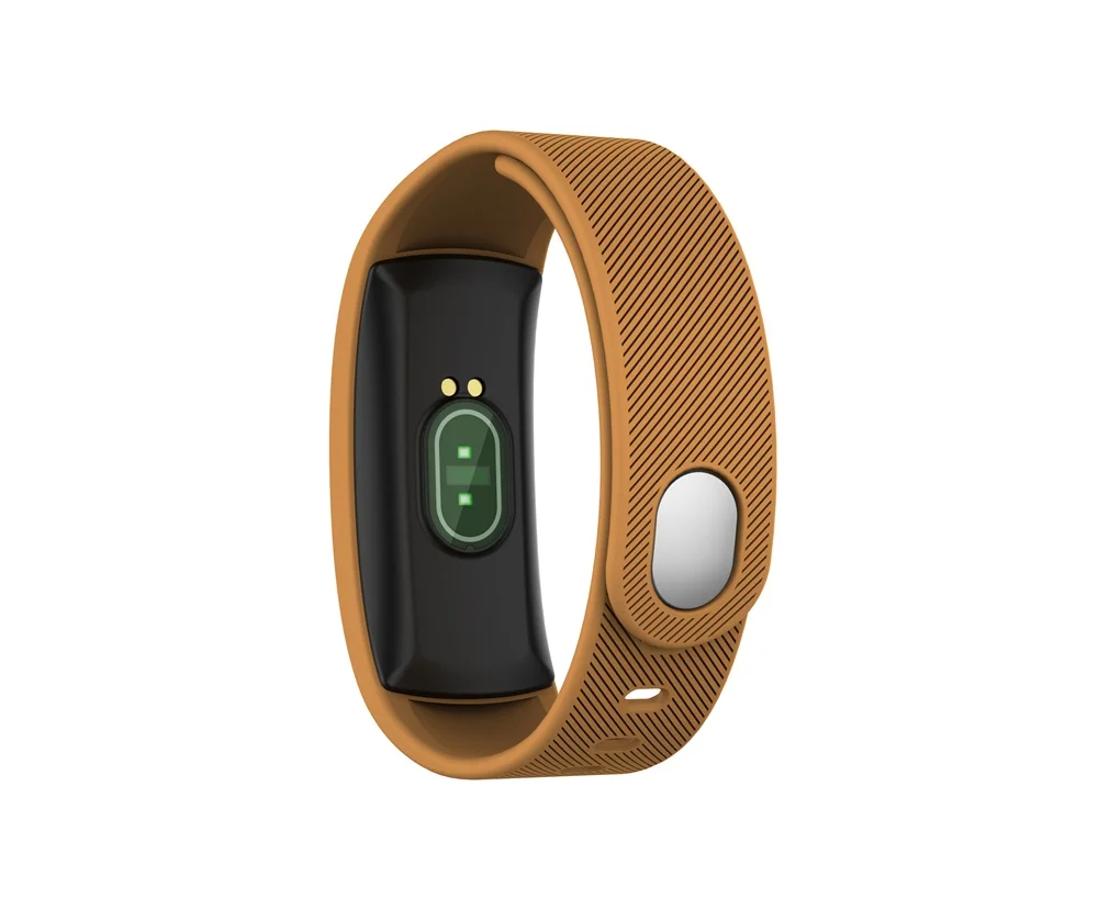 696 QS80 PLUS смарт-браслет с сердечным ритмом, кровяным давлением, кислородом, bluetooth, напоминанием о сообщениях для Android и IOS, умные часы - Цвет: Brown