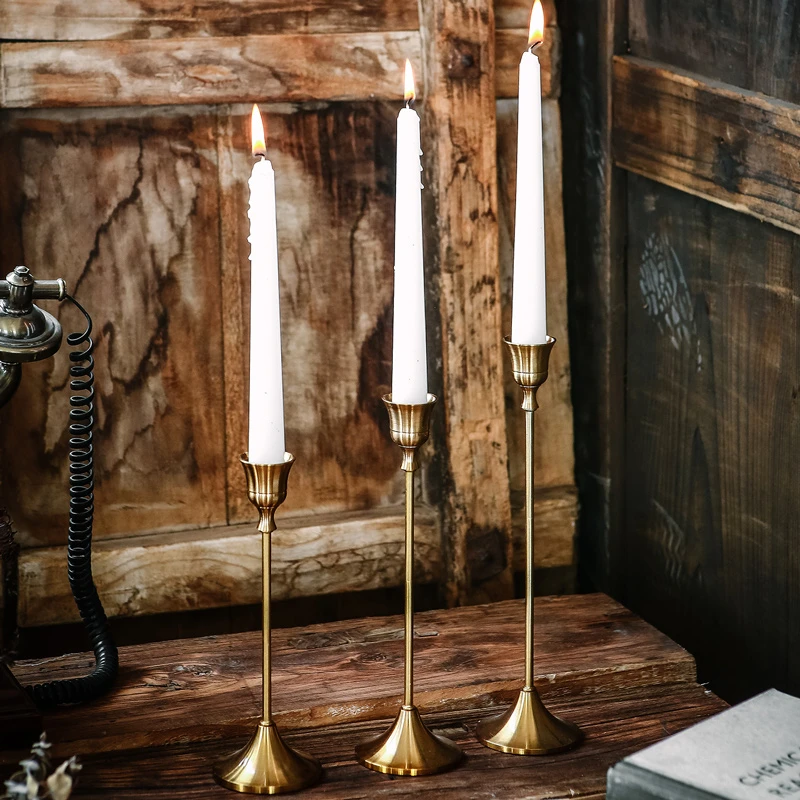 Pillar Candle Holders Elegant Simple Wedding Centerpieces Gold Candle Holder Table Bougeoir Mariage Home Decoration Ac50ch Candle Holders Aliexpress