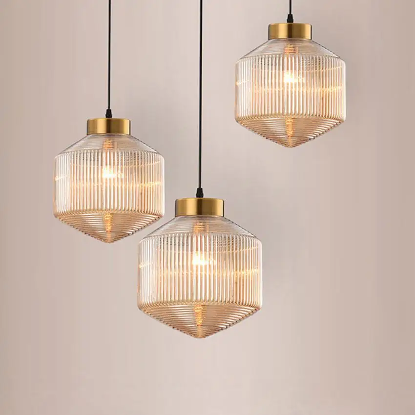 

Nordic Luxury Gold Glass Pendant Lights Modern Designer LED Loft Restaurant Pendant Lamp Cafe Living Room Decor Light Fixtures