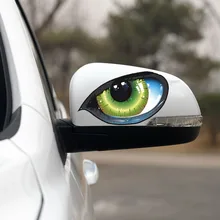 Модная 2X Автомобильная Наклейка 3D кошачьи глаза дизайн оконная Наклейка Виниловые забавные водонепроницаемые наклейки на авто Модная 2X Автомобильная Наклейка 3D кошачьи глаза дизайн оконная Наклейка Виниловые забавные водонепроницаемые наклейки на авто