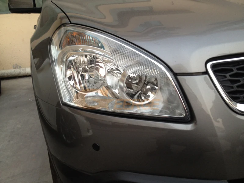 Для Nissan Qashqai J10 2007 2008 2009 2010 пред лицевая сторона фары отличные ультра яркие CCFL