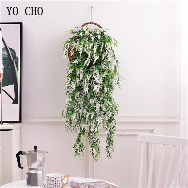 2.9ft Glowing in dark LED Artificial Hanging Plant Vine Home Wall