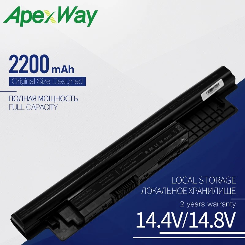 Apexway ноутбук Батарея для Dell Inspiron XCMRD 14 3421 14R-5421 5421 3521 5521 3721 15-3521 3421 серии