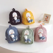 

Children's Bag New Cartoon Cute Alpaca Nylon Small Backpack Western Style Boys and Girls Kindergarten Fashion School Bag