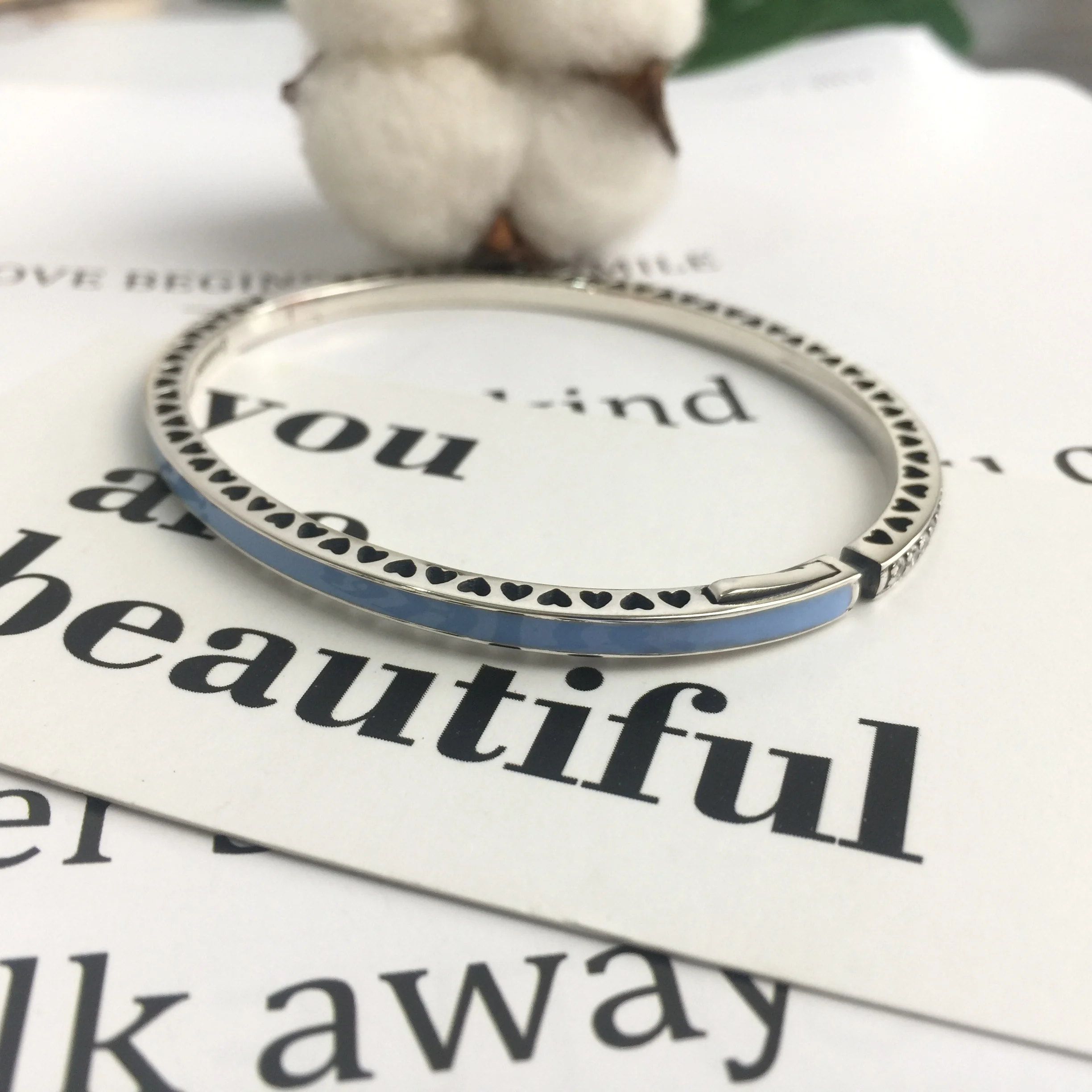 925 пробы, Серебряный Классический светильник, синее сияющее сердце, браслет для женщин, Очаровательная Мода, сделай сам, ювелирное изделие